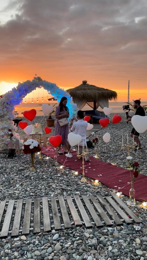 Kvariati Palma Hotel Bagian luar foto